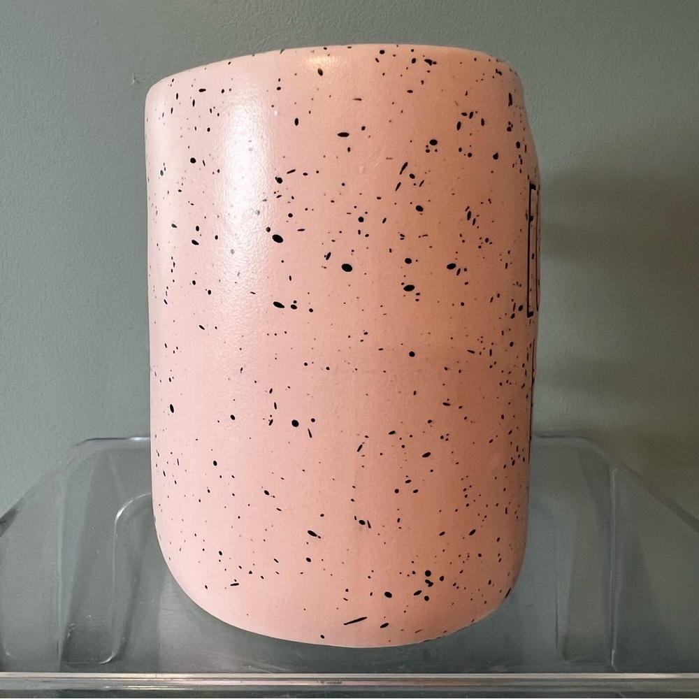 Rae Dunn Artisan Collection Speckled Pink Eggspert Hunter Mug Coffee Cup. 16 oz. - Picture 5 of 9